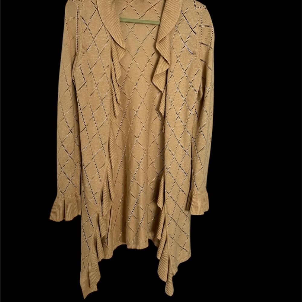 Chic Beige Knit Cardigan